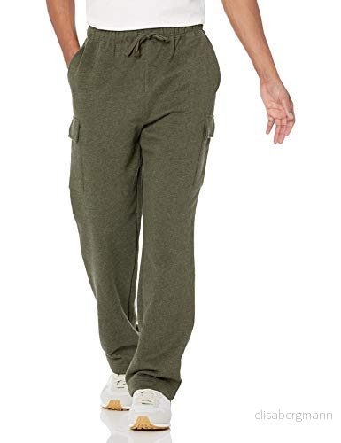 Amazon Essentials Herr cargo fleece sweatpants olivljung, XX Large 195111268743