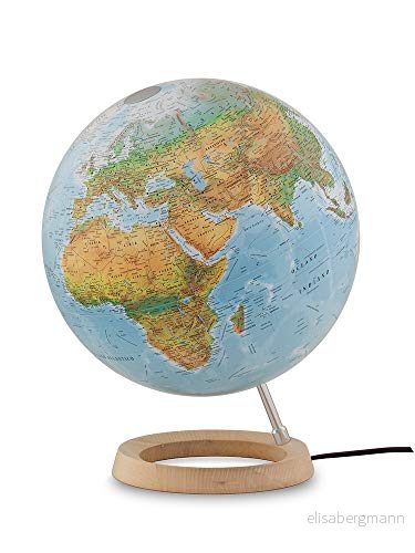 Tecnodidattica Glob Atmohere FC2, roterbar, lysande, lönnbas, kartografi/politik, diameter 30 cm 8007239976795