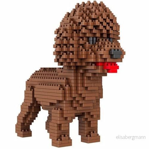 Atomic Building pudel eller hund. Figur att montera med nanoblock. 950 stycken. 8436556150470