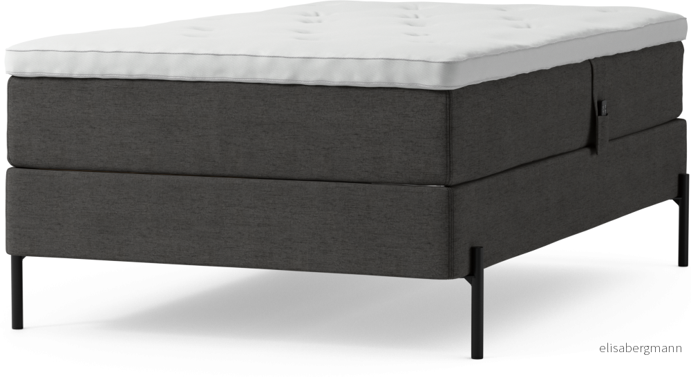 Delux Dream Ställbar säng, enkelsäng med bäddmadrass och sängben itfpv