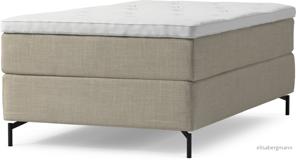 Delux Dream Kontinentalsäng, enkelsäng 120 cm med bäddmadrass och sängben YYB4B