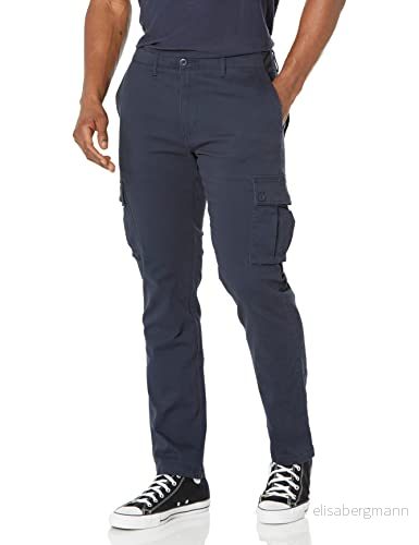 Amazon Essentials Men's Stretchiga cargobyxor med smal passform (finns i Big & Tall), Marinblå, 36W / 32L 191770912539