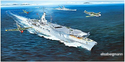 Trumpeter 005628 German Navy Aircraft Carrier Dim 1/350 DKM Peter strass, marinblå, liten 9580208056289