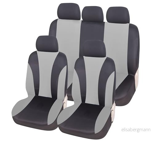 Auto Accessori Lupex Universella bilstolsöverdrag LS06 Grå Fram och bakset Polyester Ingen Sv 8053614299775