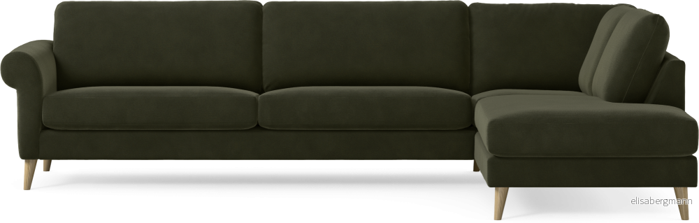 Bridge 4-sits soffa med divan höger Me7an