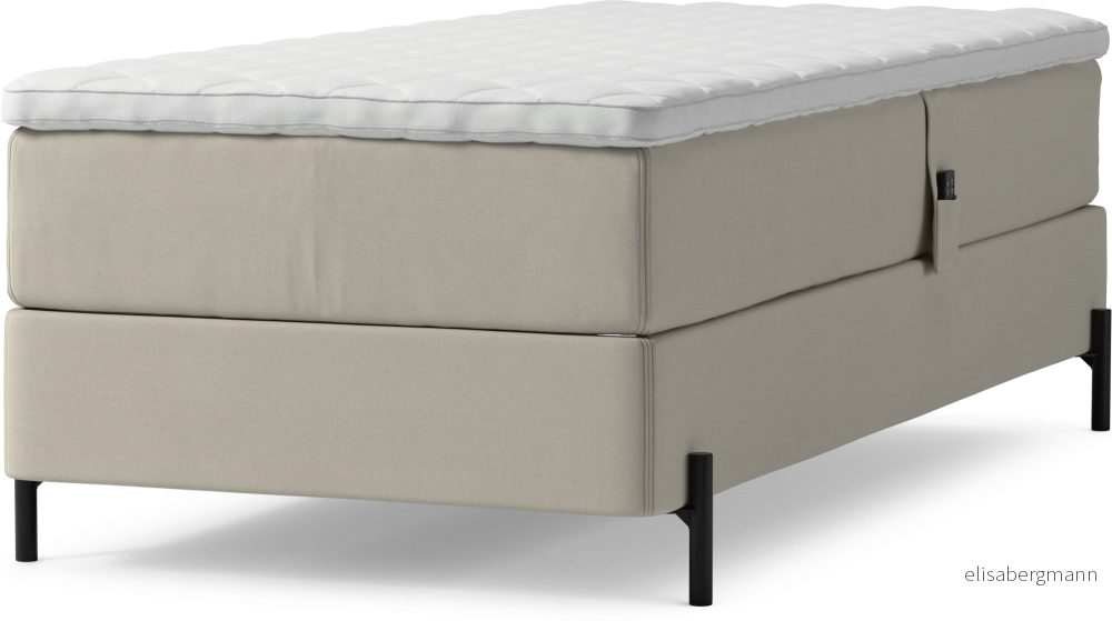 Delux Dream Ställbar säng, enkelsäng med bäddmadrass och sängben zm2m3