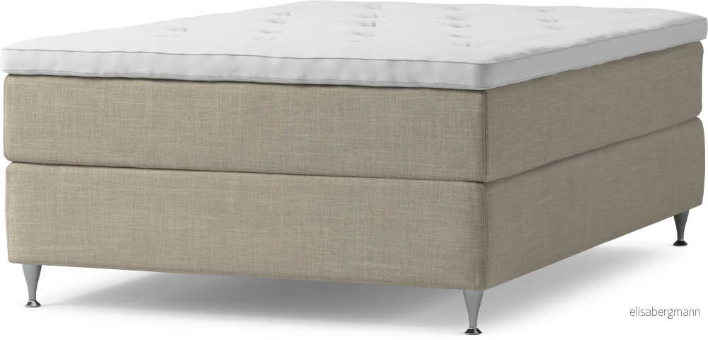 Delux Dream Kontinentalsäng, enkelsäng 140 cm med bäddmadrass och sängben GxASp