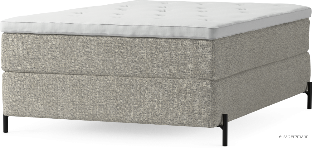 Delux Dream Kontinentalsäng, enkelsäng 140 cm med bäddmadrass och sängben UXNrG