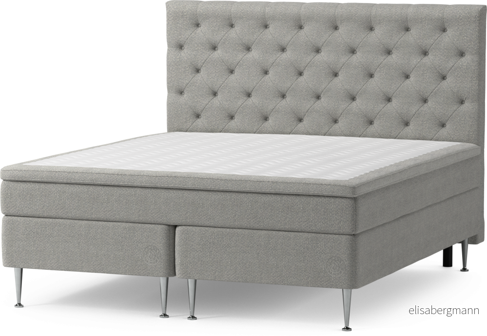 Asperö Comfort Kontinentalsäng, dubbelsäng med bäddmadrass Comfort och sängben 2CuV3