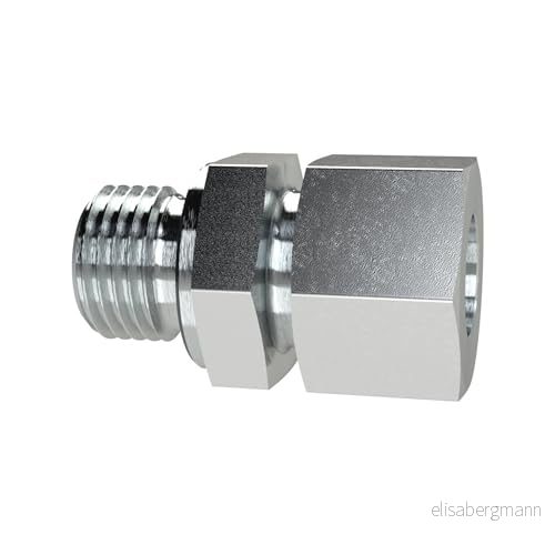 RIEGLER 159601 GE1220SST rak skruvdragning, G 1/2 a., rördiameter 20, stål verz., 1 st. 4047322642316