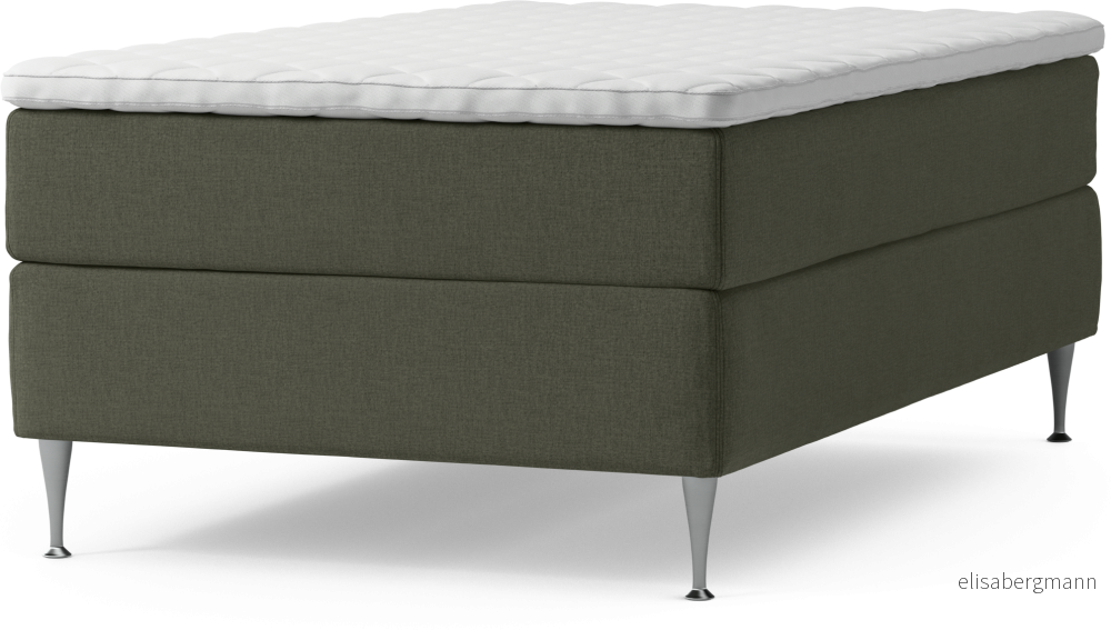 Delux Dream Kontinentalsäng, enkelsäng 120 cm med bäddmadrass och sängben vndQI