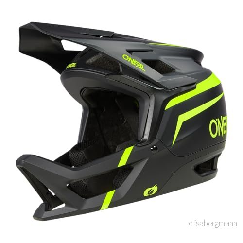 O'NEAL Transition hjälm I mountainbikehjälm Enduro MTB downhill Lätt och sportig cykelhjälm kvinnor män med bra ventilation enligt DIN EN1078 svart neongul storlek XL 4046068617343