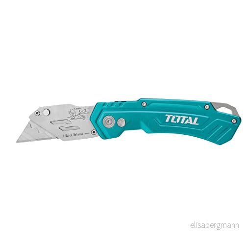 Total Tools Professionell skärkniv Längd 180 mm 165 g vikt Inkluderar 6 ersättningsblad Kök Rostfritt stål Ergonomisk 6941639838609