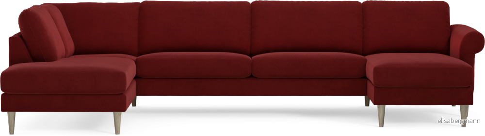 Bridge 3-sits soffa med divan vänster och schäslong höger PAjfA