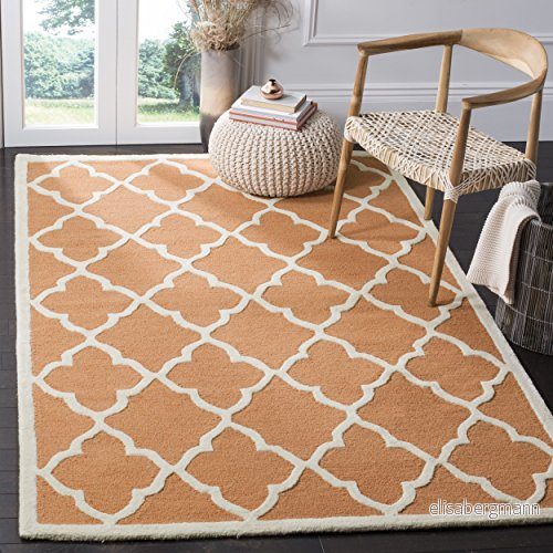 Safavieh samtida handtuftad rektangel område matta, abstrakt kollektion, ABT141, i grå/svart, 122 x 183 cm för vardagsrum, sovrum eller valfritt inomhusutrymme 683726608332