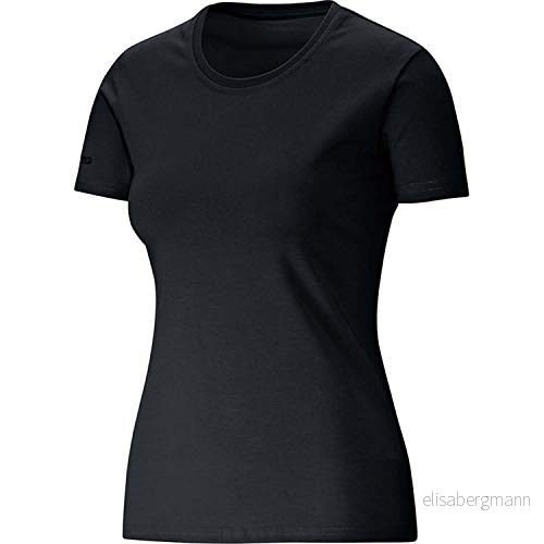 JAKO klassisk t shirt för kvinnor svart storlek: 38 (EU) 4050144956776