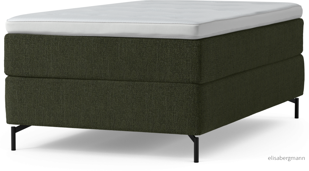 Delux Dream Kontinentalsäng, enkelsäng 120 cm med bäddmadrass och sängben SHq8J