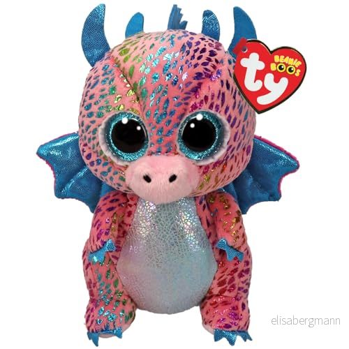 TY Flint Dragon Beanie Boo Regular Squishy Baby Soft Plush Toys Collectible Cuddly Fylld Teddy 8421373468