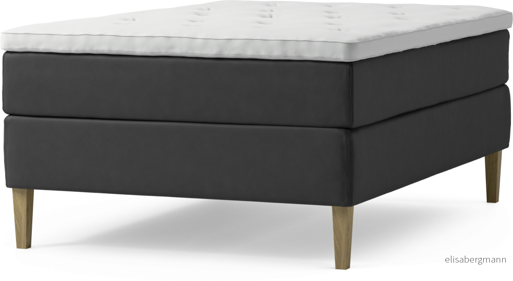 Delux Dream Kontinentalsäng, enkelsäng 140 cm med bäddmadrass och sängben 2eSit