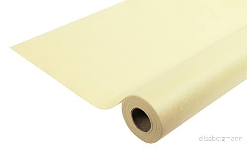 Pronappe Bordsduk R781002I engångsduk av spunbond fleece längd 10 m bredd 1,20 (per rulle) färg elfenben slitstarkt, vattenavvisande och avtorkbart material 3281517810024