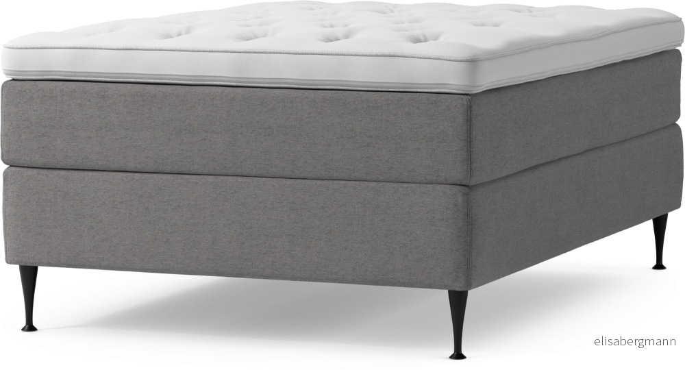 Delux Dream Kontinentalsäng, enkelsäng 140 cm med bäddmadrass och sängben bwA6Y