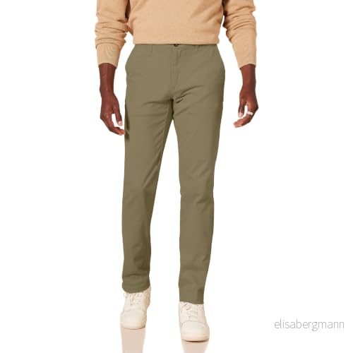 Amazon Essentials herr klassisk passform vardaglig stretch chinos byxa, kakibrun, 38 B x 30 L 191770595947