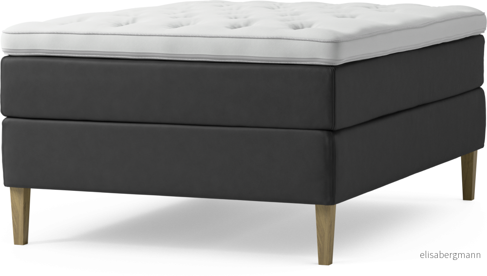Delux Dream Kontinentalsäng, enkelsäng 140 cm med bäddmadrass och sängben oA3EP