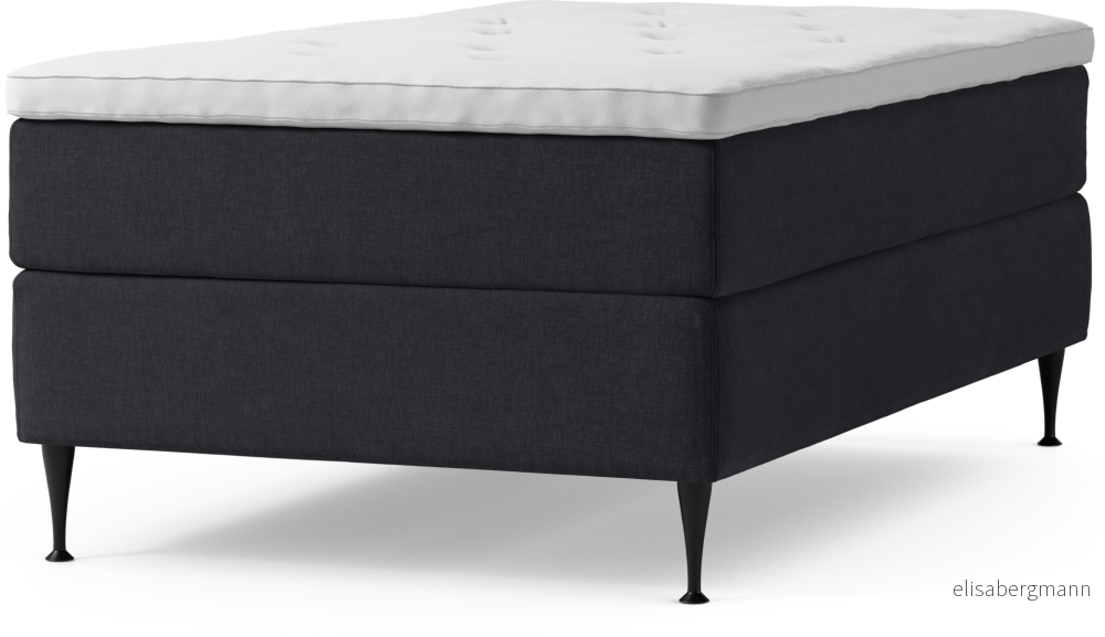 Delux Dream Kontinentalsäng, enkelsäng 120 cm med bäddmadrass och sängben oxNFg