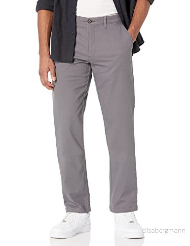 Amazon Essentials herr rak passform vardaglig stretch chino byxa, mörkgrå, 34 B x 31 L 191770597682