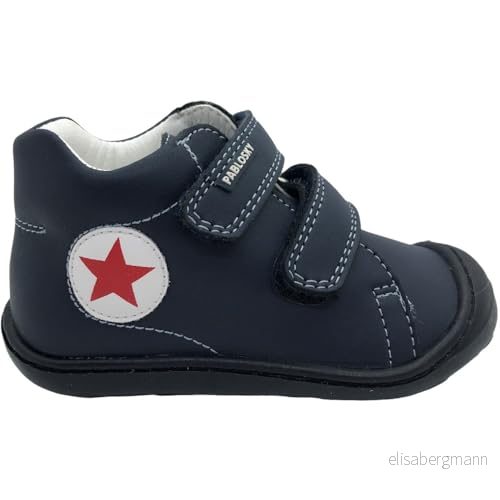 Pablosky Baby Unisex Sport Blå Läder Med Fasthållen Dragkedja, Blå, 23 EU 8445543231757