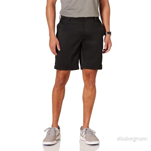 Amazon Essentials mäns Slim Fit Stretch Golf Shorts, Svart, 30 195111833729