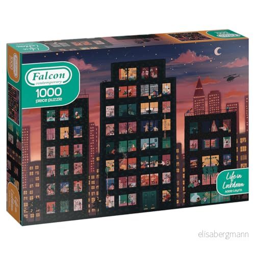 Jumbo, Falcon Contemporary Life in Lockdown, pussel för vuxna, 1 000 delar 8710126113578