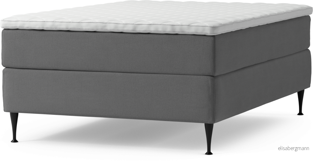 Delux Dream Kontinentalsäng, enkelsäng 140 cm med bäddmadrass och sängben Kc1OH
