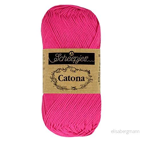 Scheepjes Catona 604 Neon Rosa Garn 10x50g 8717738685769