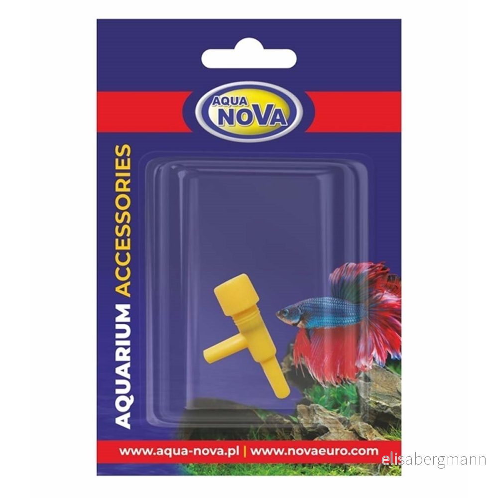 Aqua Nova Luftkran 4/6 mm 1 väg Gul 5904378736637