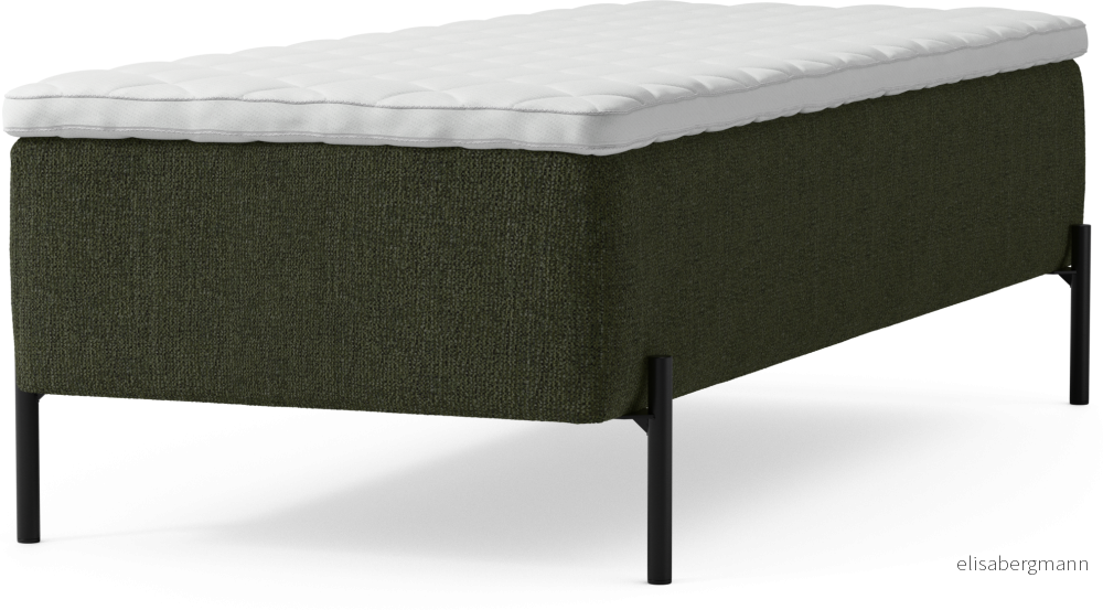 Delux Dream Ramsäng, enkelsäng med bäddmadrass och sängben H9Q2q