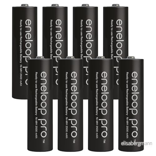 8 pack PRO XX AA/Mignon batterier 2 550 mAh högpresterande NI Mh batteribatterier i Kraftmax batterilåda V5 4051287058495