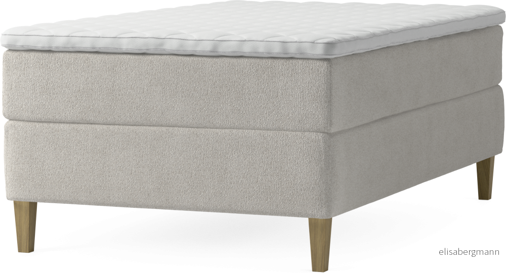 Delux Dream Kontinentalsäng, enkelsäng 120 cm med bäddmadrass och sängben MA6nX