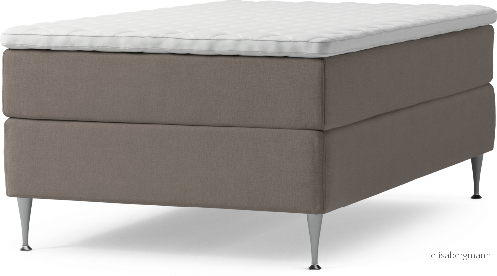 Delux Dream Kontinentalsäng, enkelsäng 120 cm med bäddmadrass och sängben lEyFY