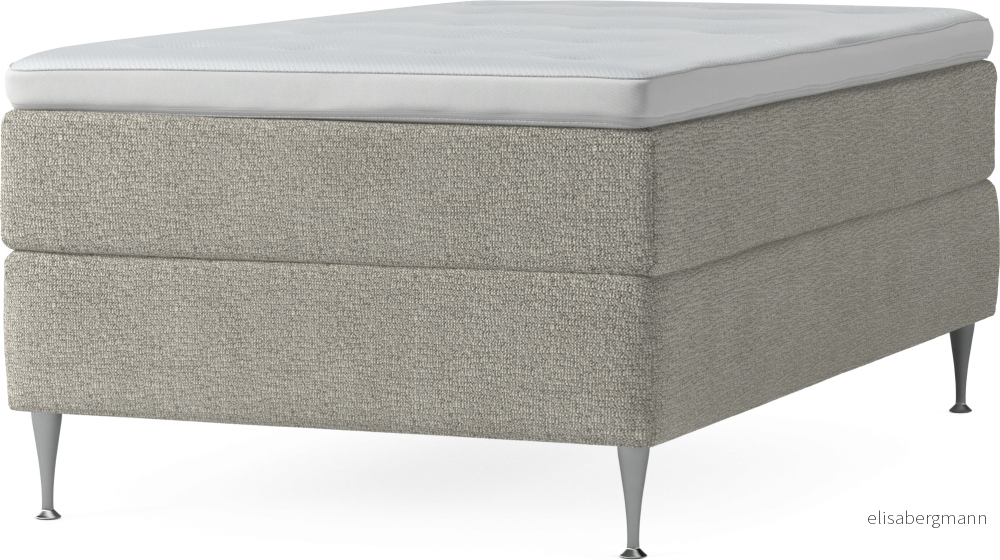 Delux Dream Kontinentalsäng, enkelsäng 120 cm med bäddmadrass och sängben ZhlvL