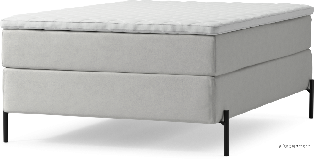 Delux Dream Kontinentalsäng, enkelsäng 140 cm med bäddmadrass och sängben aLbsF