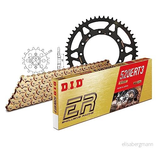 Kedjesats DID stål 520ERT2/106 klämmslås för Honda CL S 250 ccm tillverkningsår 19821983 4068202037886