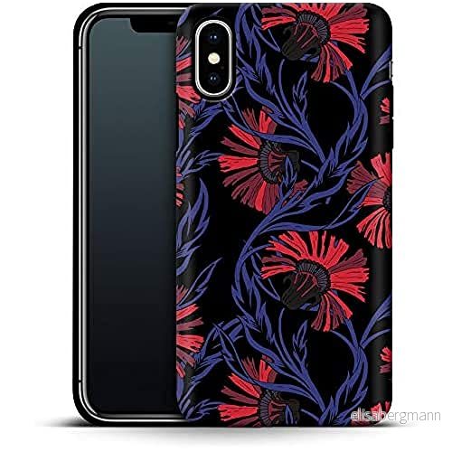 Premium mobiltelefonfodral Midnight Floral Apple iPhone X/XS 4057648151515