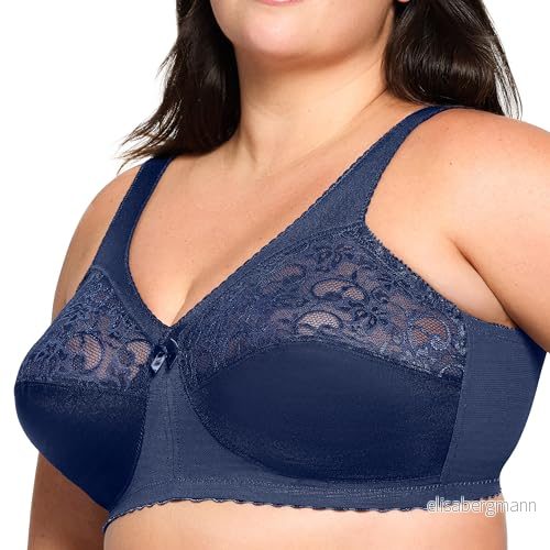 Glamorise MagicLift Support Classic BH, BLÅ, 115F 889902032513