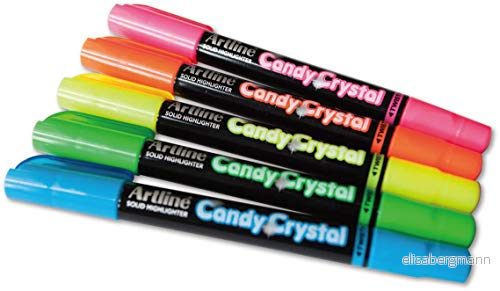 Artline Candy Crystals solid överstrykningspenna 5 pack 5391535378869
