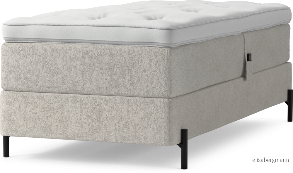 Delux Dream Ställbar säng, enkelsäng med bäddmadrass och sängben 6rH36