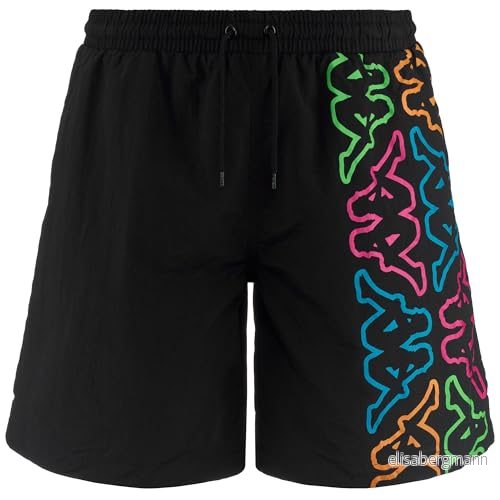 Kappa Graphik FOKIKO, Badbyxor, XL, Svart, Man 8055160188930