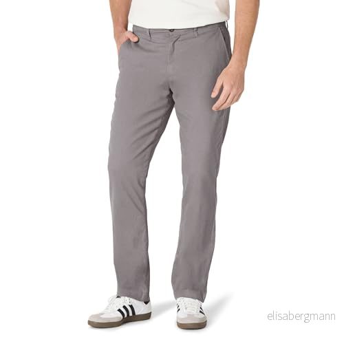 Amazon Essentials Men's Lediga stretchiga chinos atletisk passform (finns i Big & Tall), Mörkgrå, 54W / 28L 196433247942