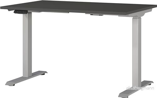 Germania skrivbord 7907-640, i grafit/silver, EL. Höjdjusterbar, 120 x 80 cm (B H D) 4005949790674
