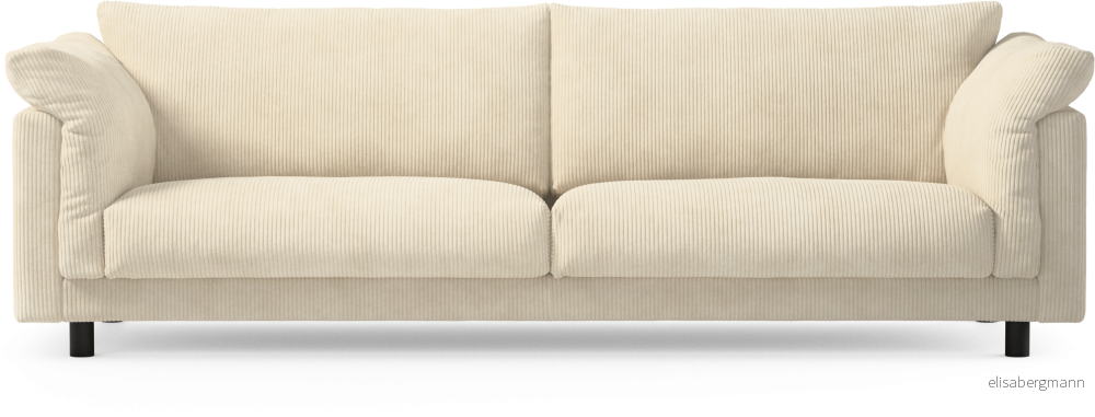 Cherrie 4-sits soffa, fast klädsel BFdN7